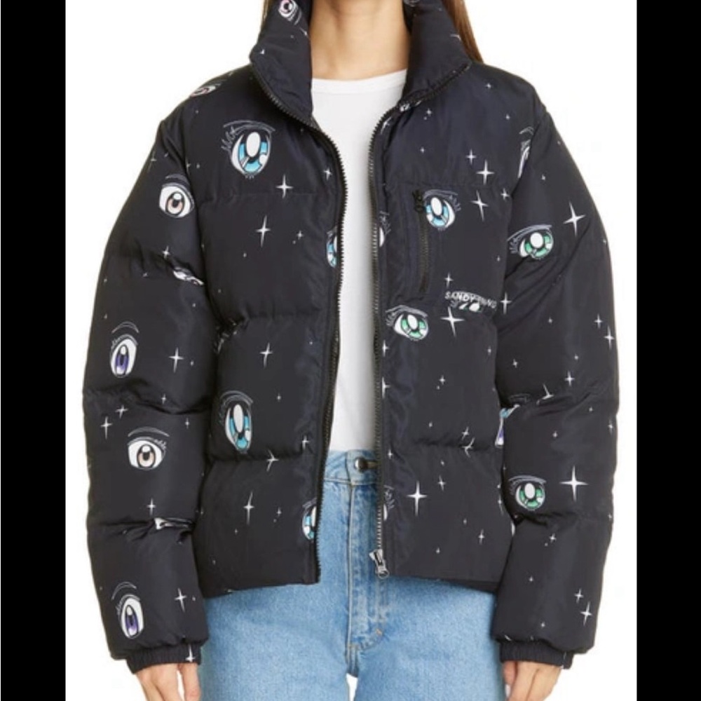 Sandy liang luna eye puffer jacket